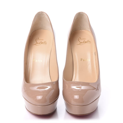 Christian Louboutin Patent Bianca 140 Pumps 37 Nude 2 of 9