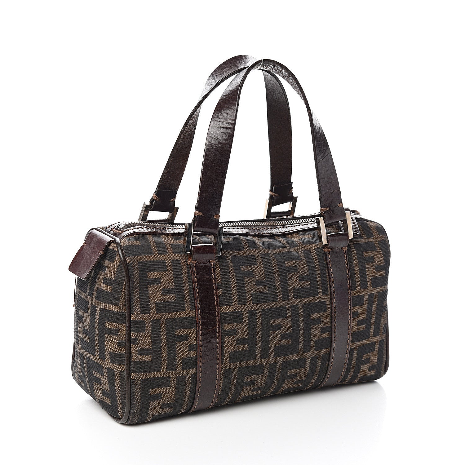 Fendi Zucca Boston Tobacco 2 of 11