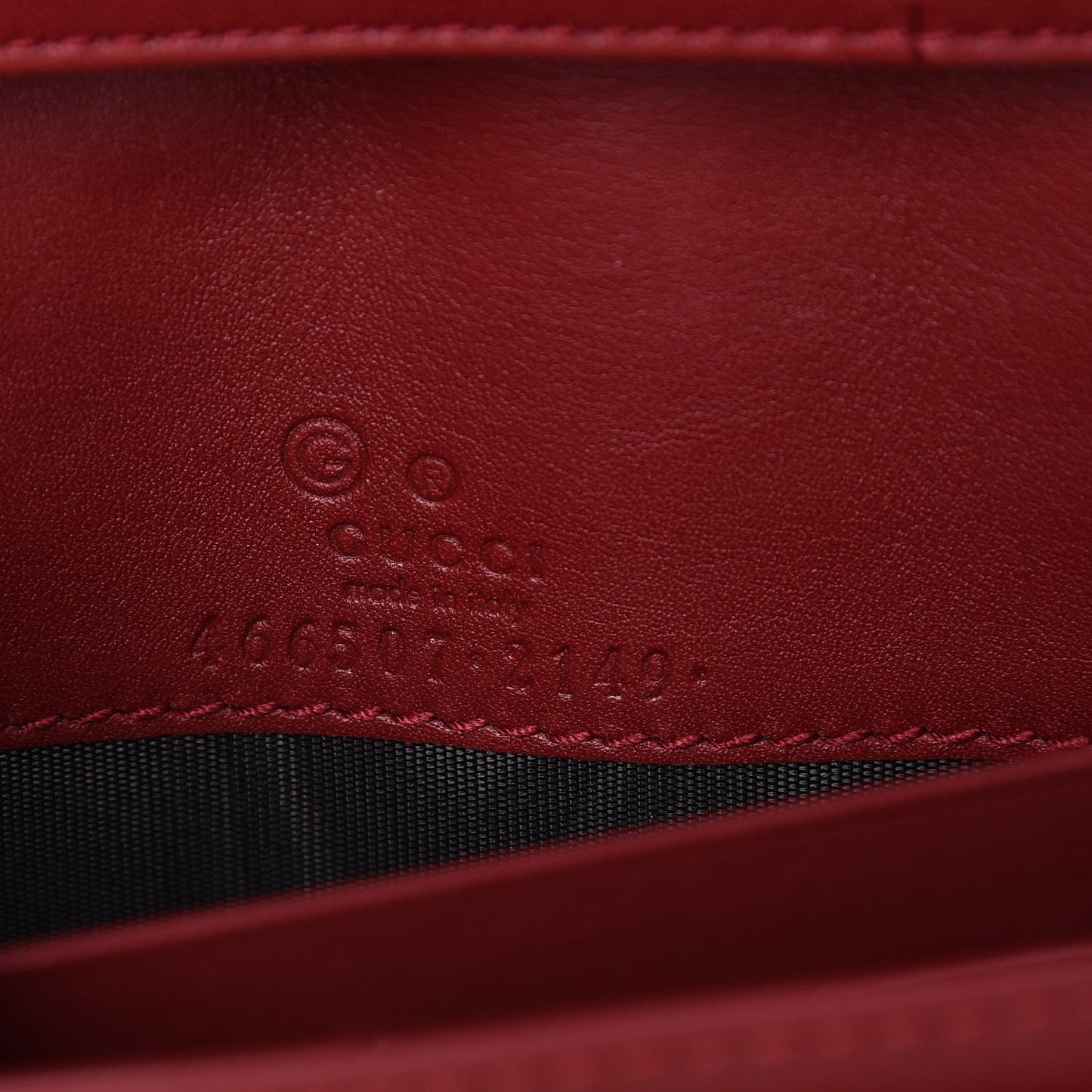 Microguccissima Crossbody Wallet Red