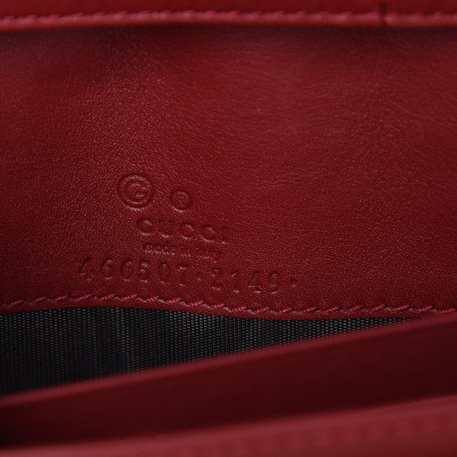 Gucci Microguccissima Crossbody Wallet Red 6 of 6