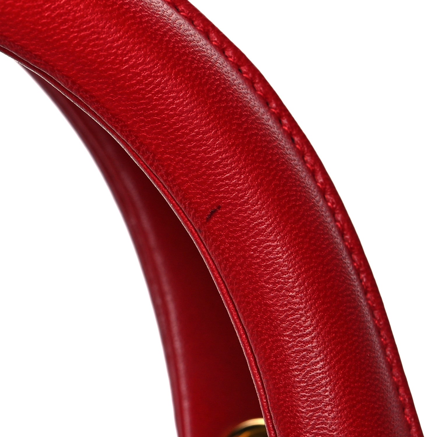 Christian Dior Lambskin Cannage Medium Lady Dior Red 13 of 14