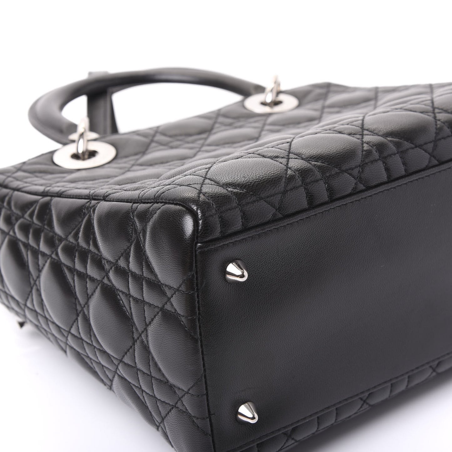 Lambskin Cannage Medium Lady Dior Black