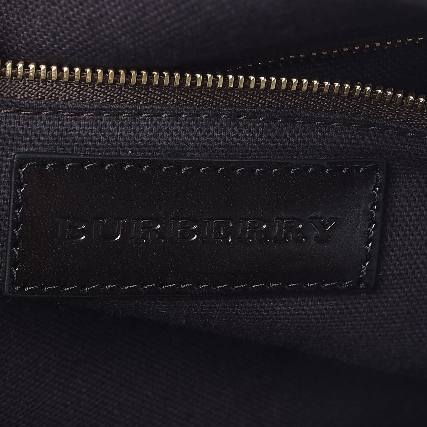 Burberry Grainy Calfskin Suede Tote Brown Burgundy 9 of 15