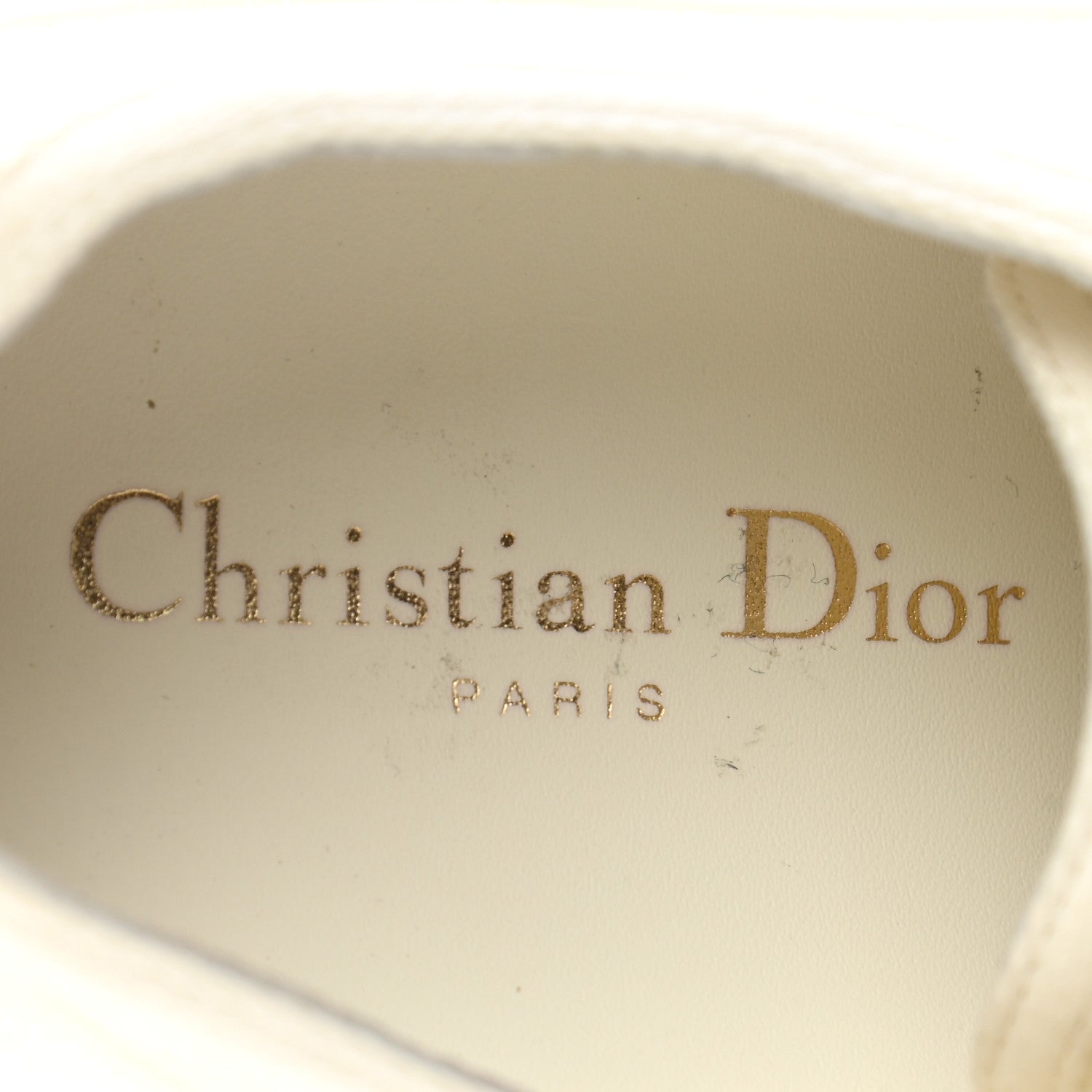 Christian Dior Canvas Walk 'N' Dior Low Top Sneakers 39.5 Milk 7 of 13