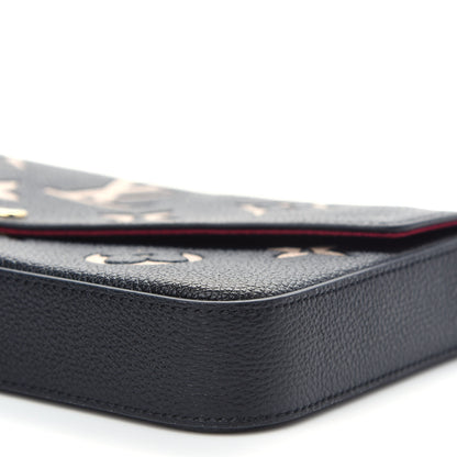 Louis Vuitton Empreinte Monogram Giant Felicie Pochette Black Beige 9 of 9