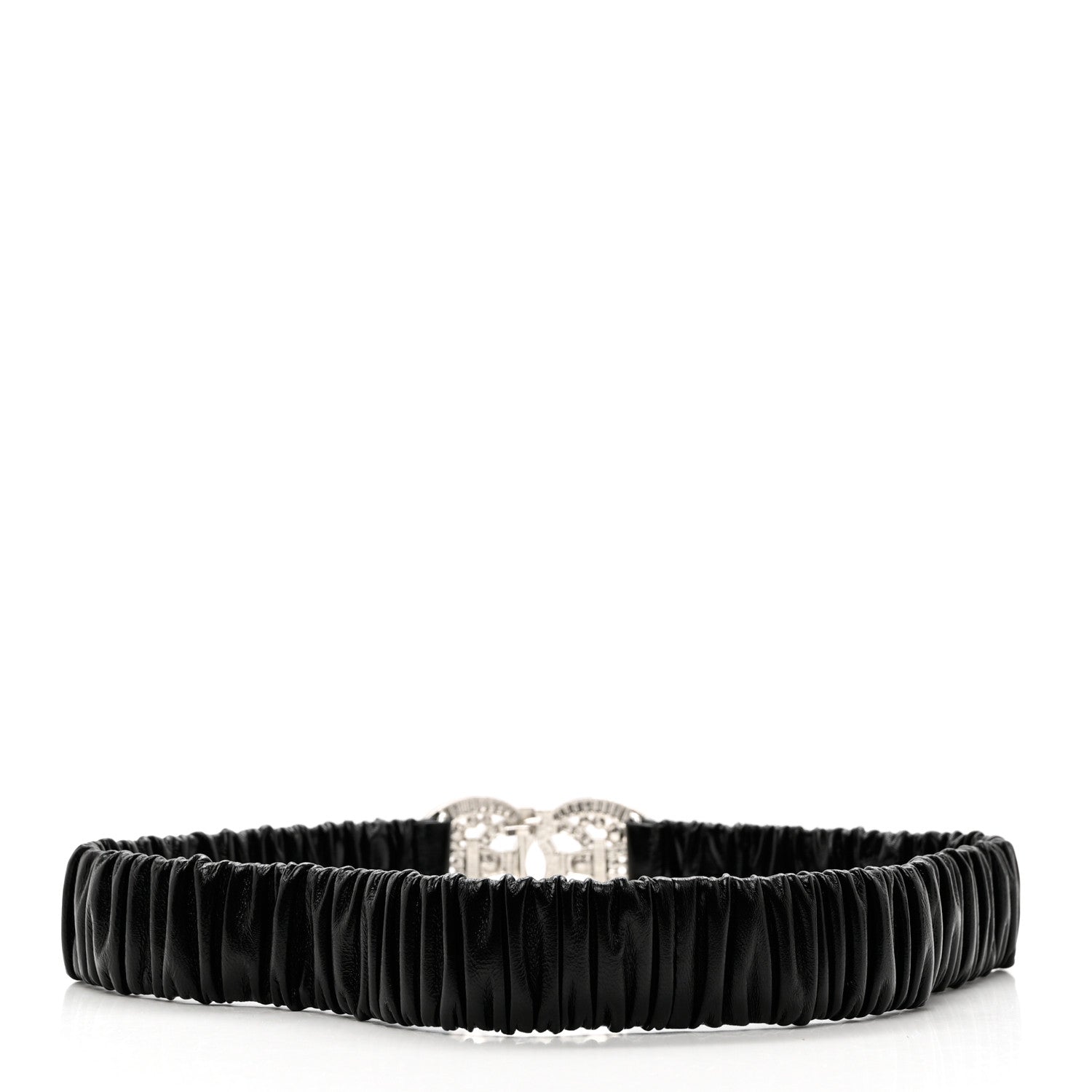 Chanel Lambskin Crystal CC Belt 75 30 Black 2 of 4