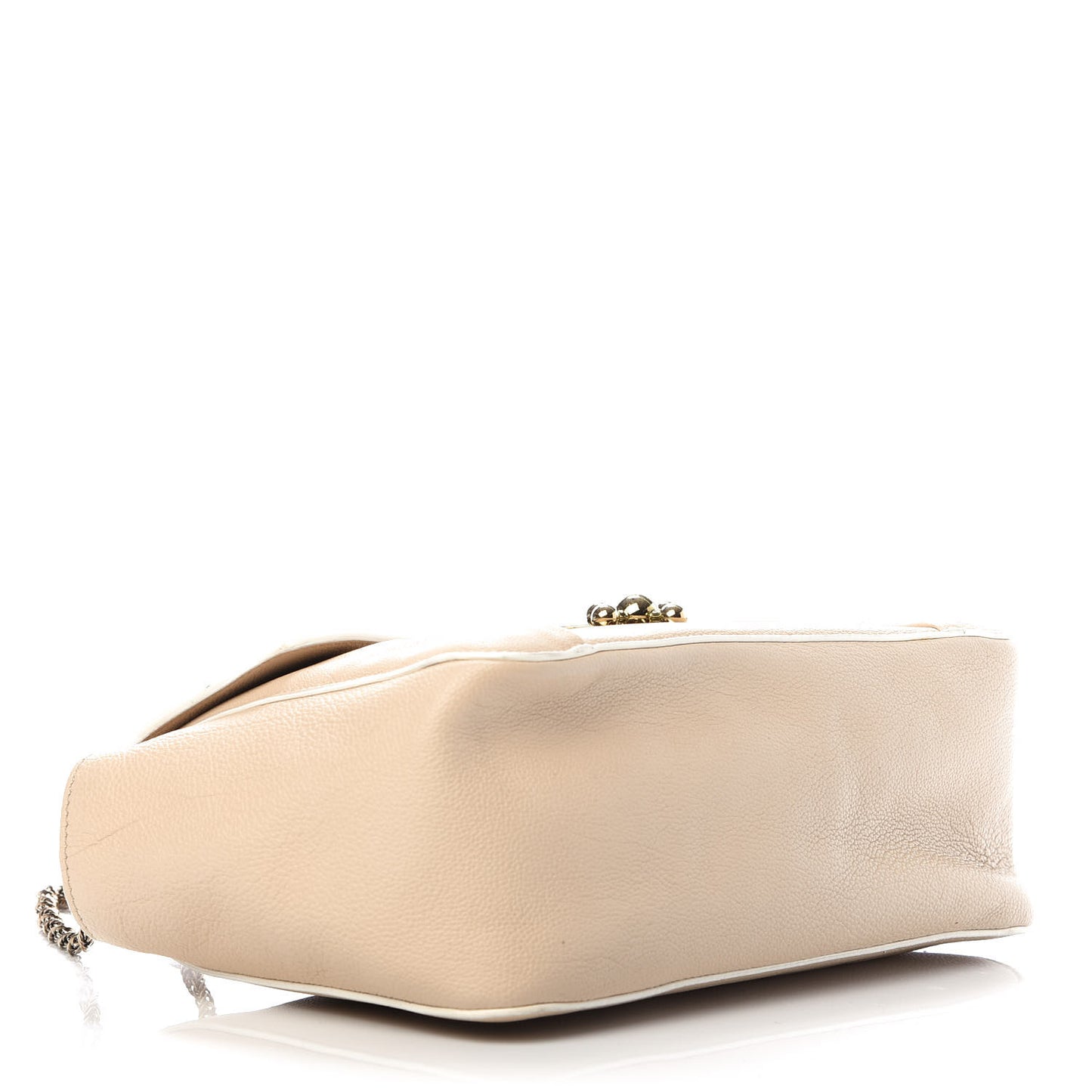 Goatskin Medium Elsie Shoulder Bag Biscotti Beige