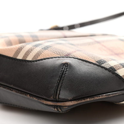 Burberry Haymarket Check Hartham Crossbody Chocolate 10 of 14