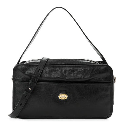 Gucci Fluffy Calfskin Morpheus Shoulder Bag Black 1 of 10