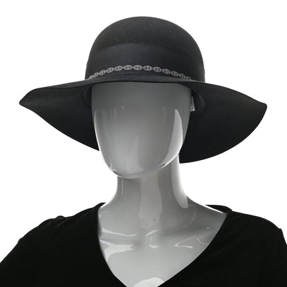 Hermes Rabbit Felt Betty Hat 58 Black 2 of 7