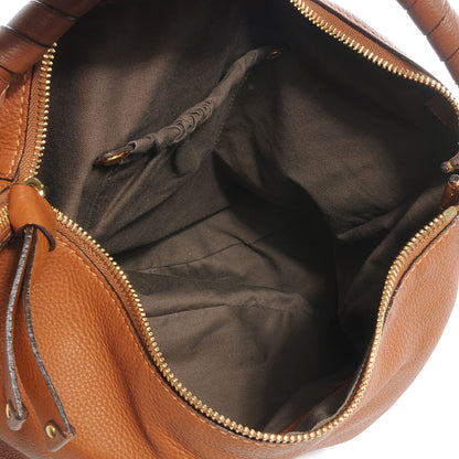 Chloe Leather Large Marcie Hobo Tan 5 of 7