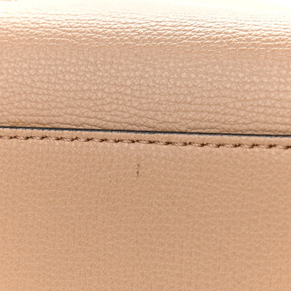 Burberry Grainy Calfskin Haymarket Check Medium Reversible Tote Camel 14 of 14