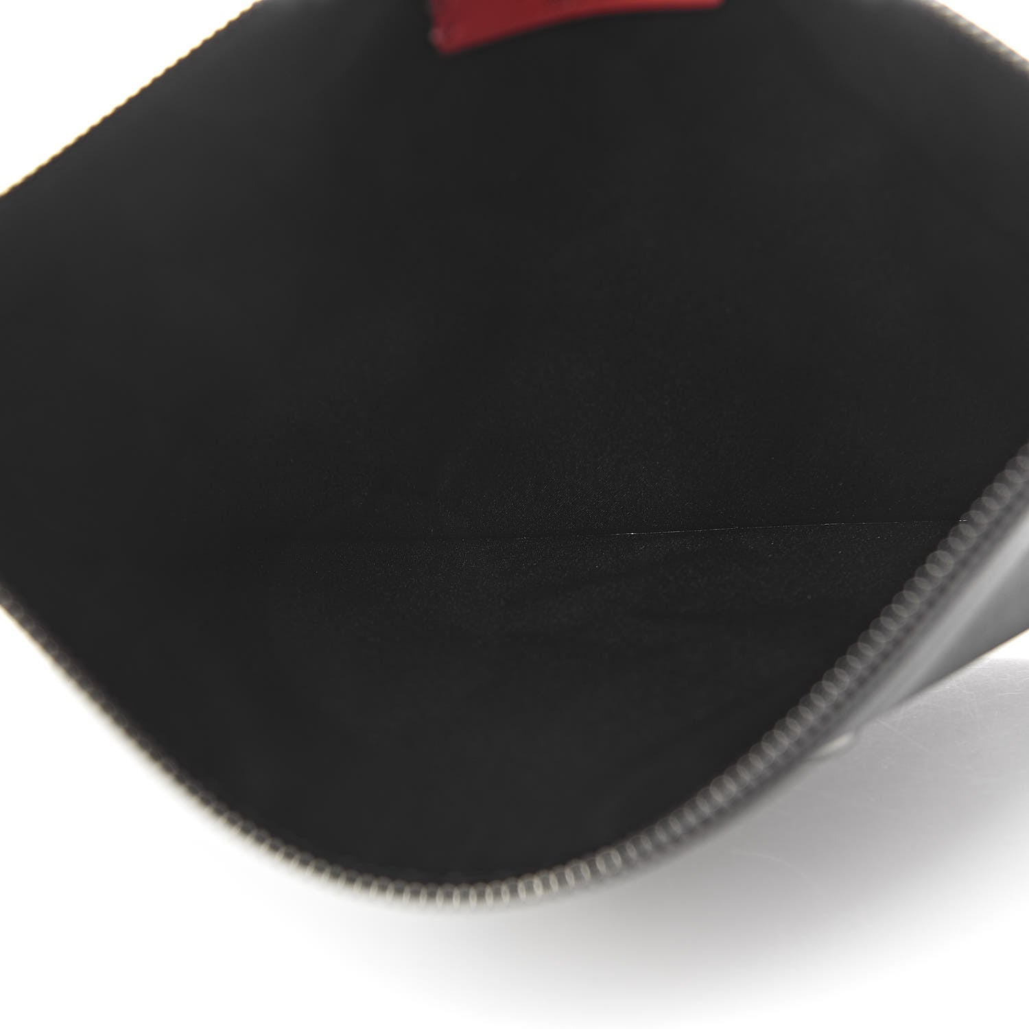 Valentino Garavani Calfskin VRing Clutch Pouch Black 5 of 6