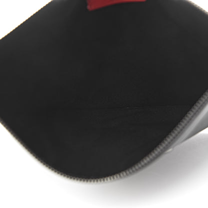 Valentino Garavani Calfskin VRing Clutch Pouch Black 5 of 6