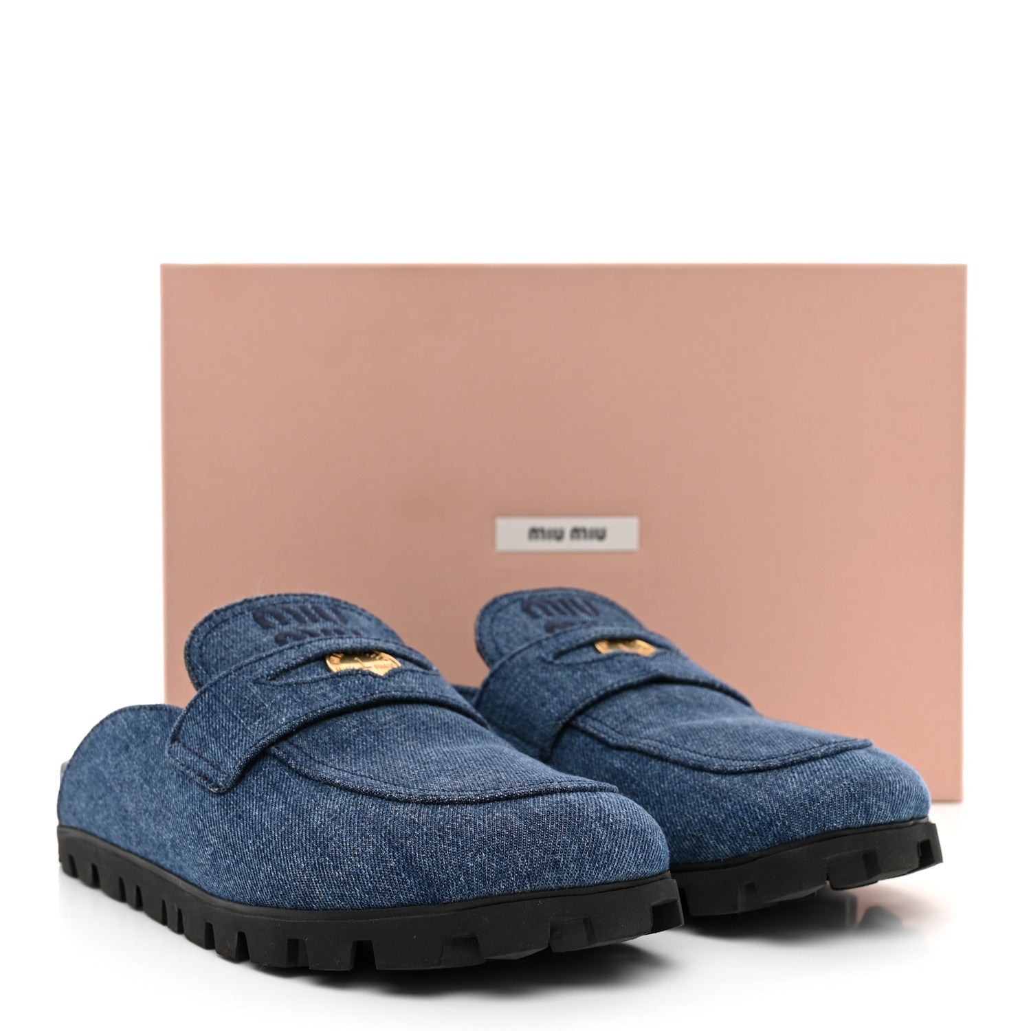 Miu Miu Denim Mules 37.5 Denim 10 of 10