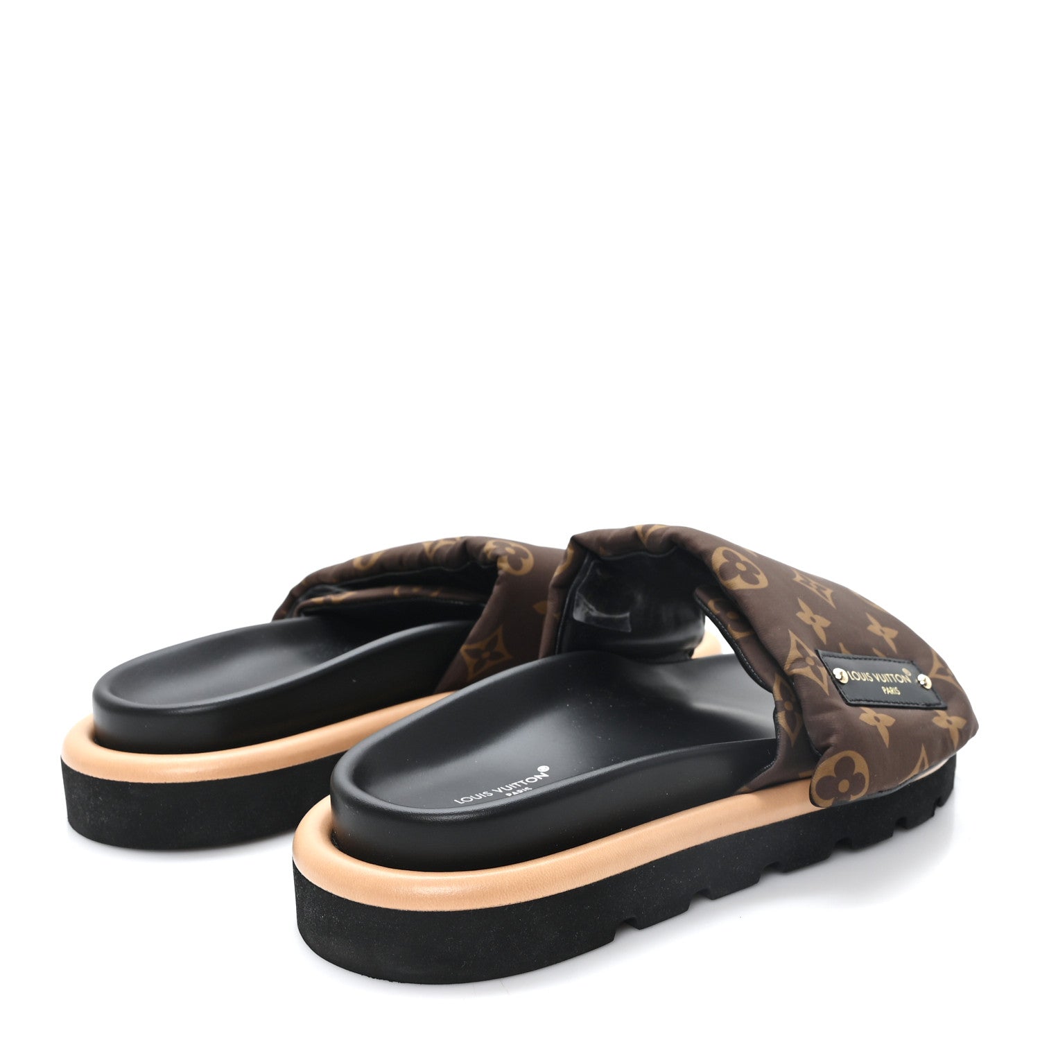 Louis Vuitton Nylon Monogram Pool Pillow Comfort Mule 38 Cacao Brown 5 of 9
