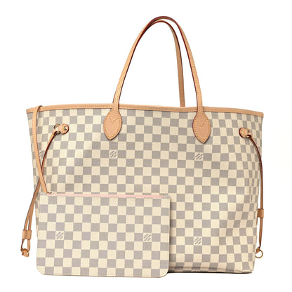 Louis Vuitton Damier Azur Neo Neverfull GM Rose Ballerine 1 of 12