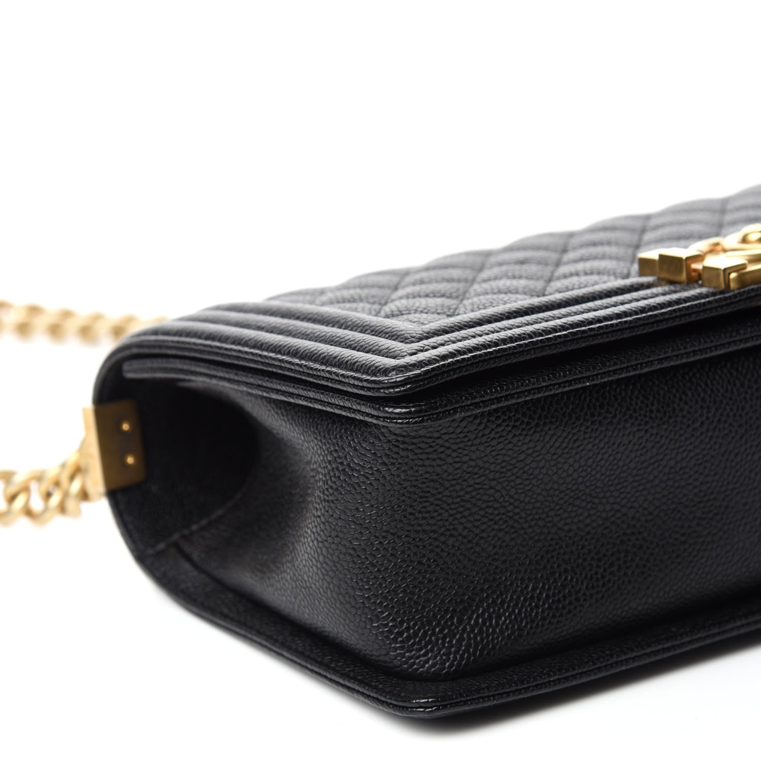 Chanel Caviar Quilted Medium Boy Flap Black 6 of 12