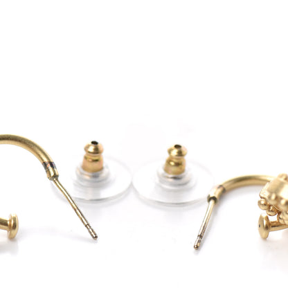 Chanel Metal CC Hoop Drop Earring Gold 3 of 3