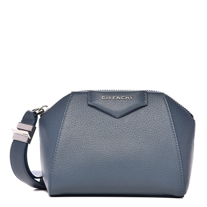 Givenchy Sugar Goatskin Small Antigona Beauty Wristlet Blue Mineral 1 of 7