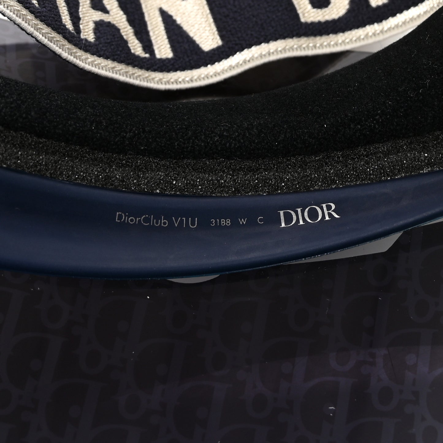 Oblique DiorClub V1U Sun Visor Blue