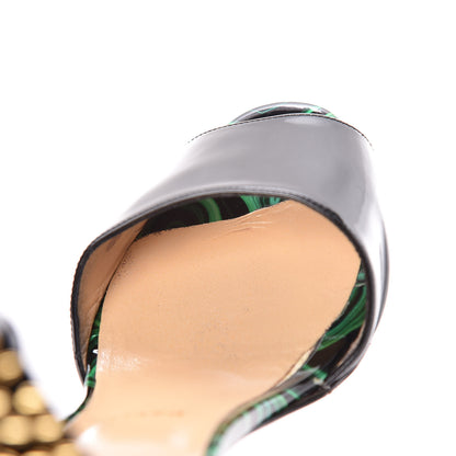 Christian Louboutin Patent Malachite Tropanita 100 39.5 Spiked Sandals Vert 18 of 27