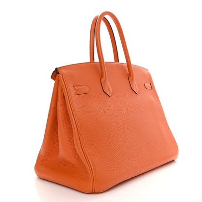 Hermes Togo Birkin 35 Orange 3 of 13