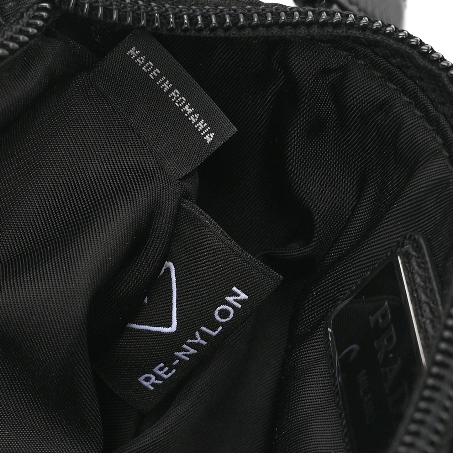 Re-Nylon Saffiano Belt Bag Black