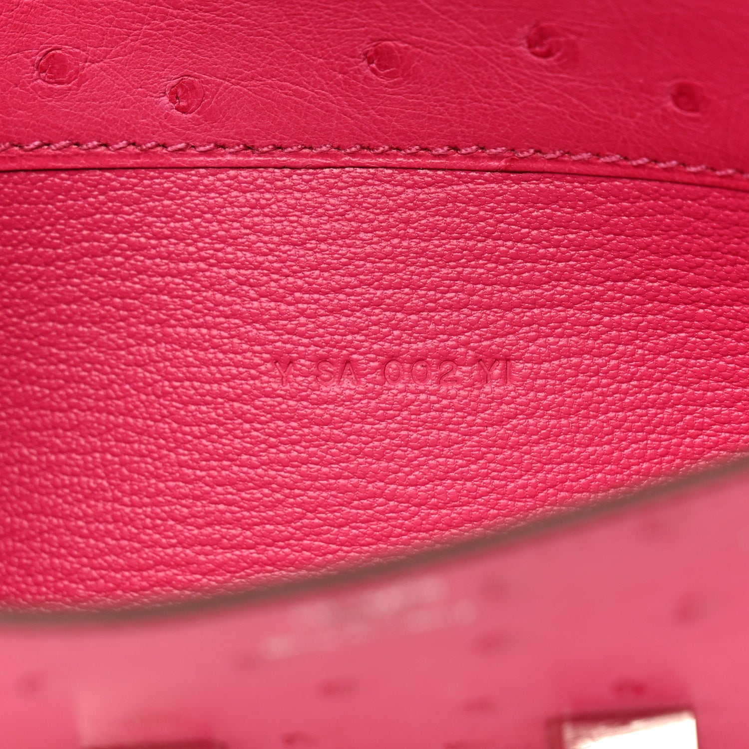 Hermes Ostrich Constance Long Wallet Rose Tyrien 1759490