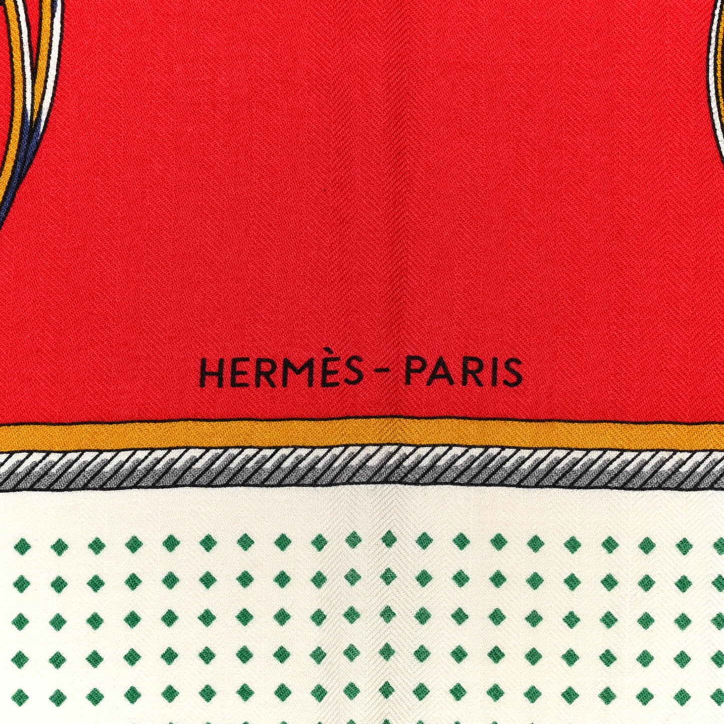 Cashmere Silk Les Voitures A Transformation Shawl 140 Rouge Vert Safran