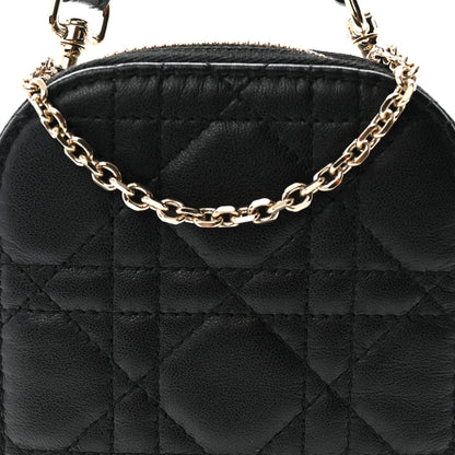 Christian Dior Lambskin Cannage Lady Dior Phone Holder Black 7 of 11