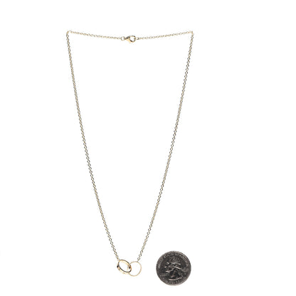 Cartier 18K Yellow Gold Interlocking LOVE Necklace 2 of 5