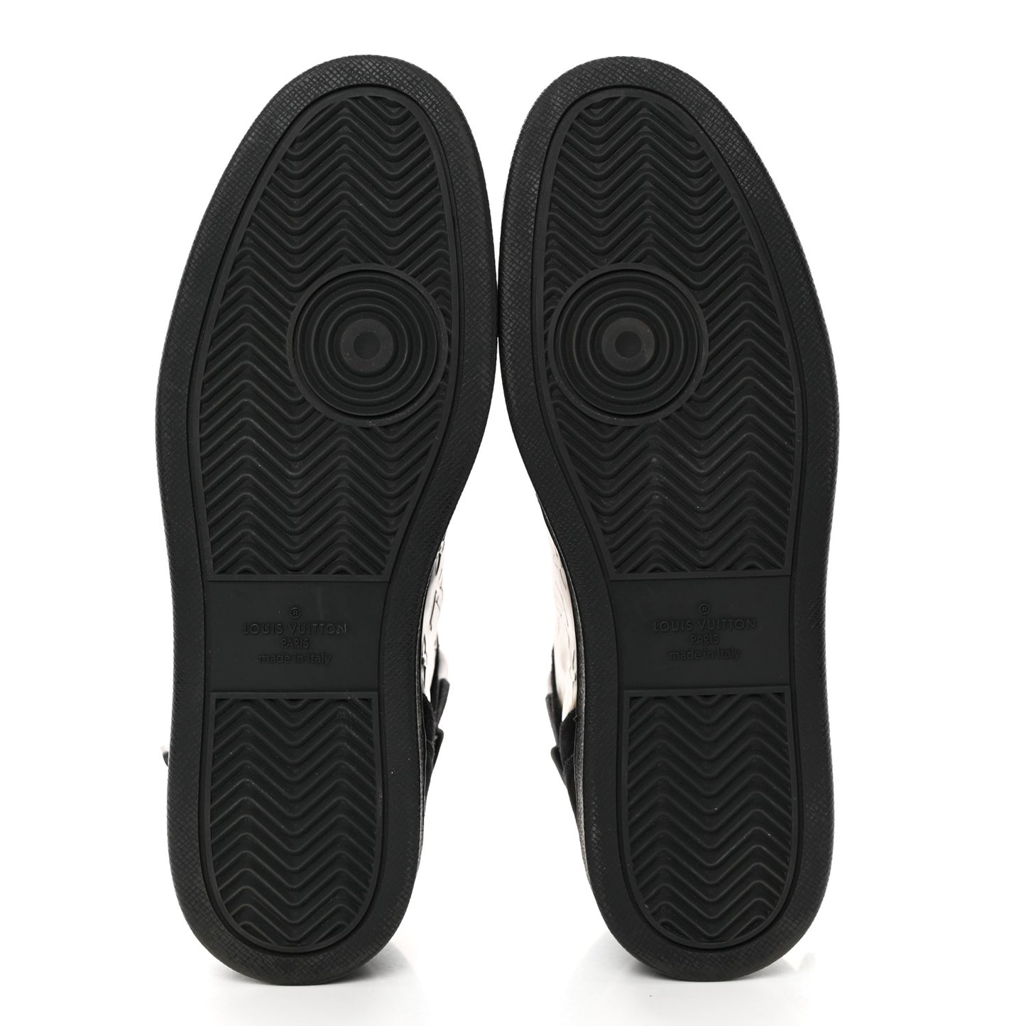 Suede Monogram Mens Rivoli High Top Sneakers 8 Black Multicolor