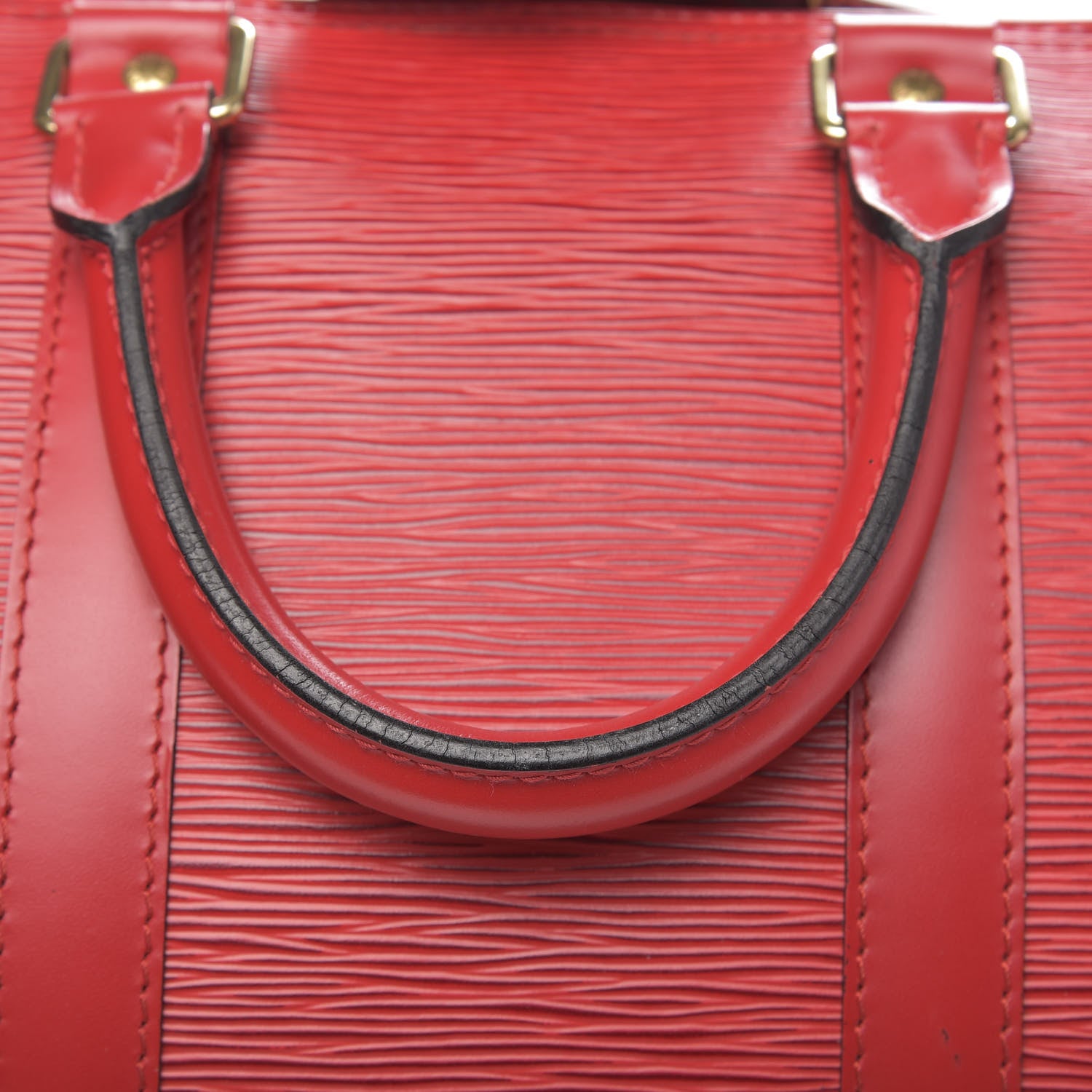 Louis Vuitton Epi Keepall 45 Castillan Red 8 of 11