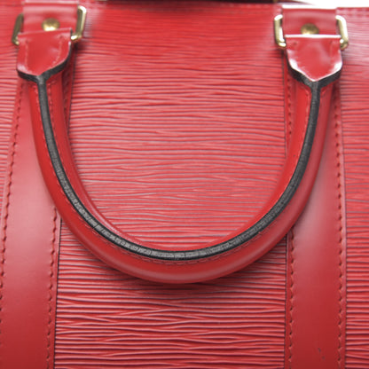 Louis Vuitton Epi Keepall 45 Castillan Red 8 of 11