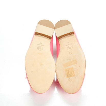 Chanel Patent Cap Toe Ballerina Flats 36 Light Pink 5 of 8
