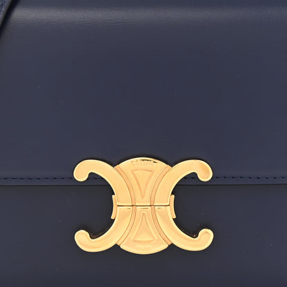 Celine Shiny Calfskin Small Triomphe Dark Blue 9 of 13