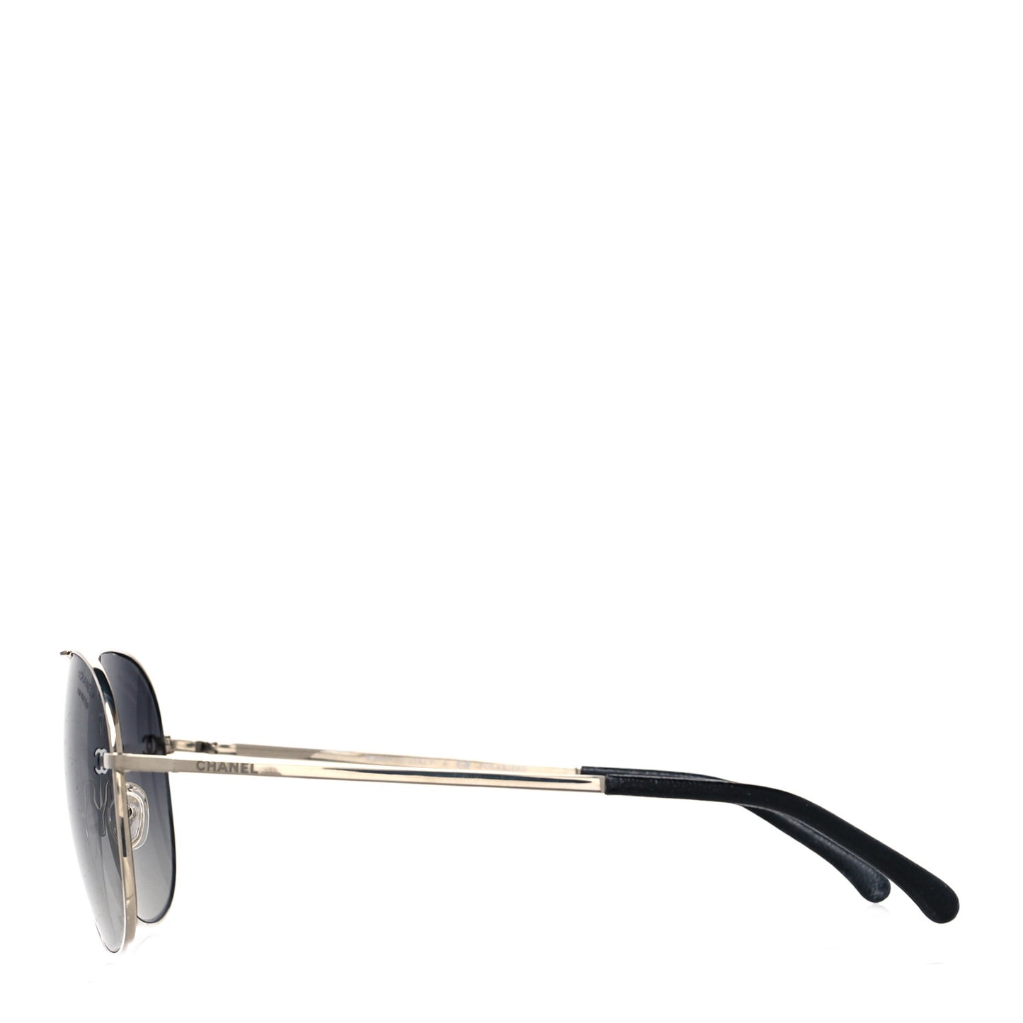 Metal Polarized Aviator CC Sunglasses 4189-T-Q Gold