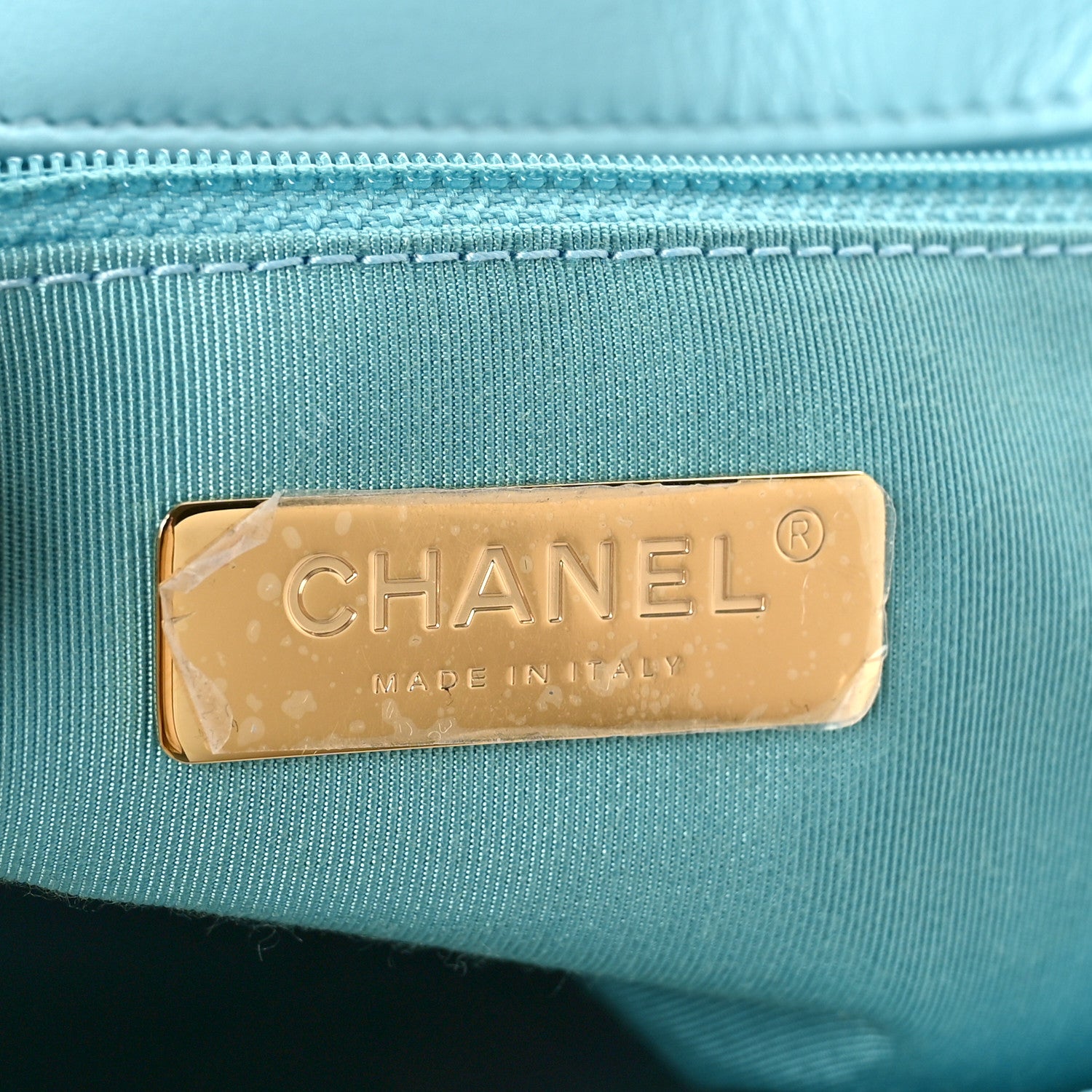Chanel Lambskin Quilted Medium Chanel 19 Flap Light Blue 6 of 9