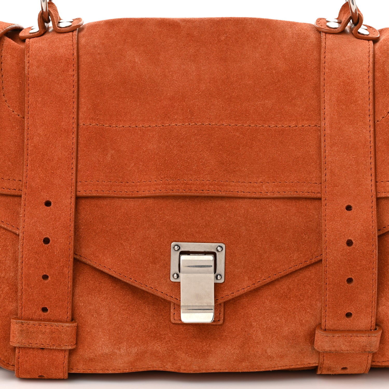 Proenza Schouler Suede Medium PS1 Satchel Red Clay 8 of 10