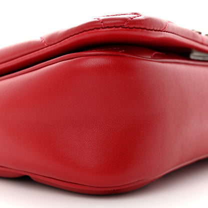 Alexander McQueen Lambskin Quilted Small The Seal Chain Shoulder Bag Blood Red 8 of 10