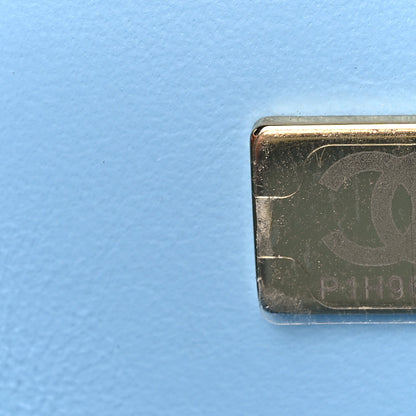 Chanel Caviar Quilted Small Pick Me Up Vanity Case Light Blue 8 of 11