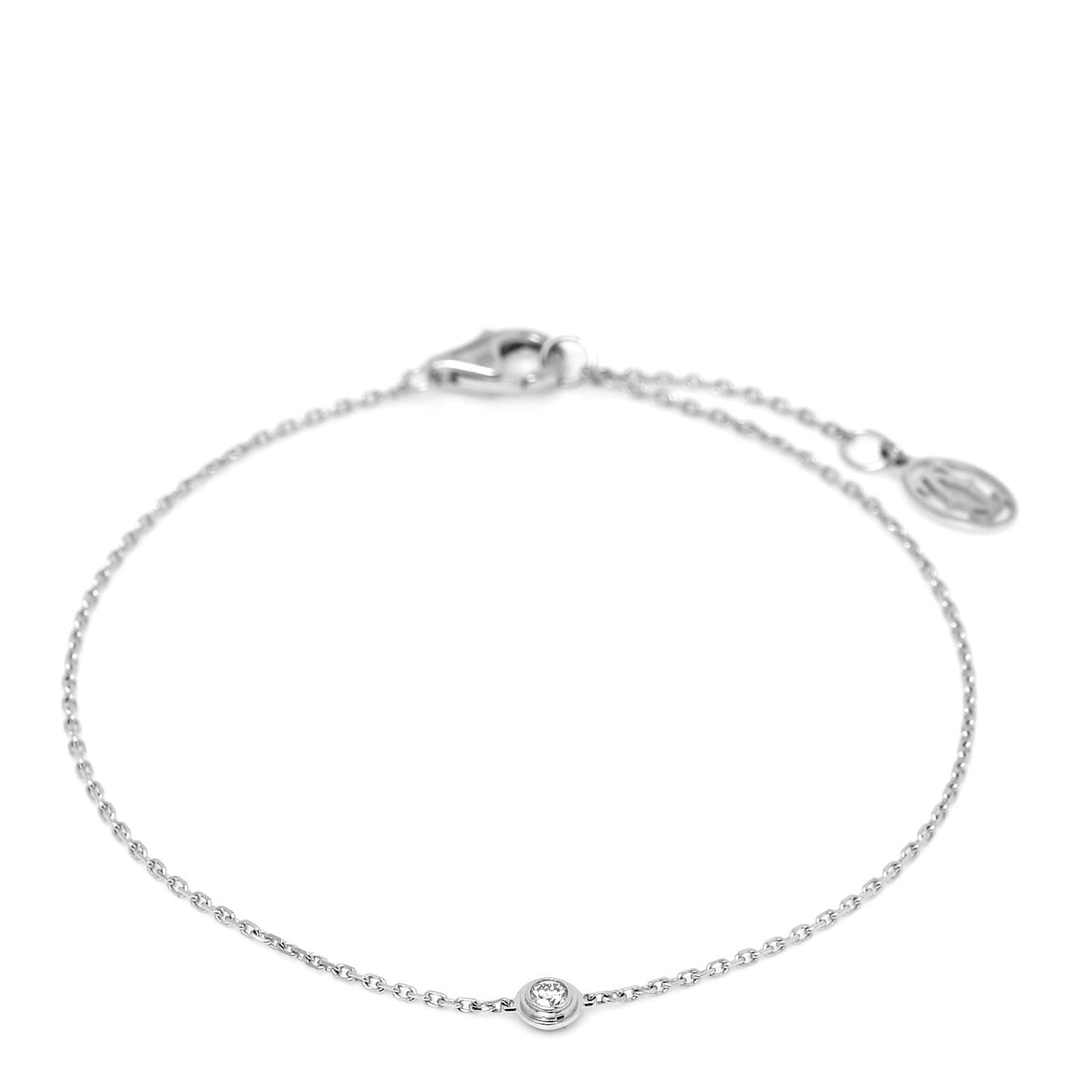18K White Gold Diamond XS D'Amour Bracelet
