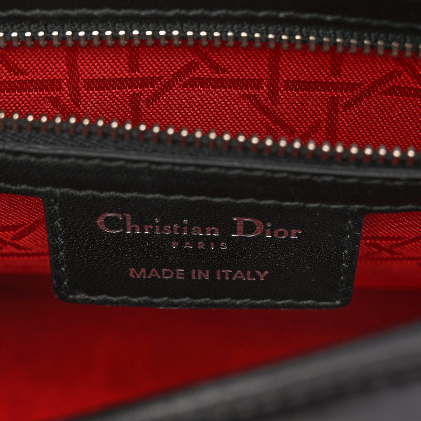 Lambskin Cannage Medium Lady Dior Black