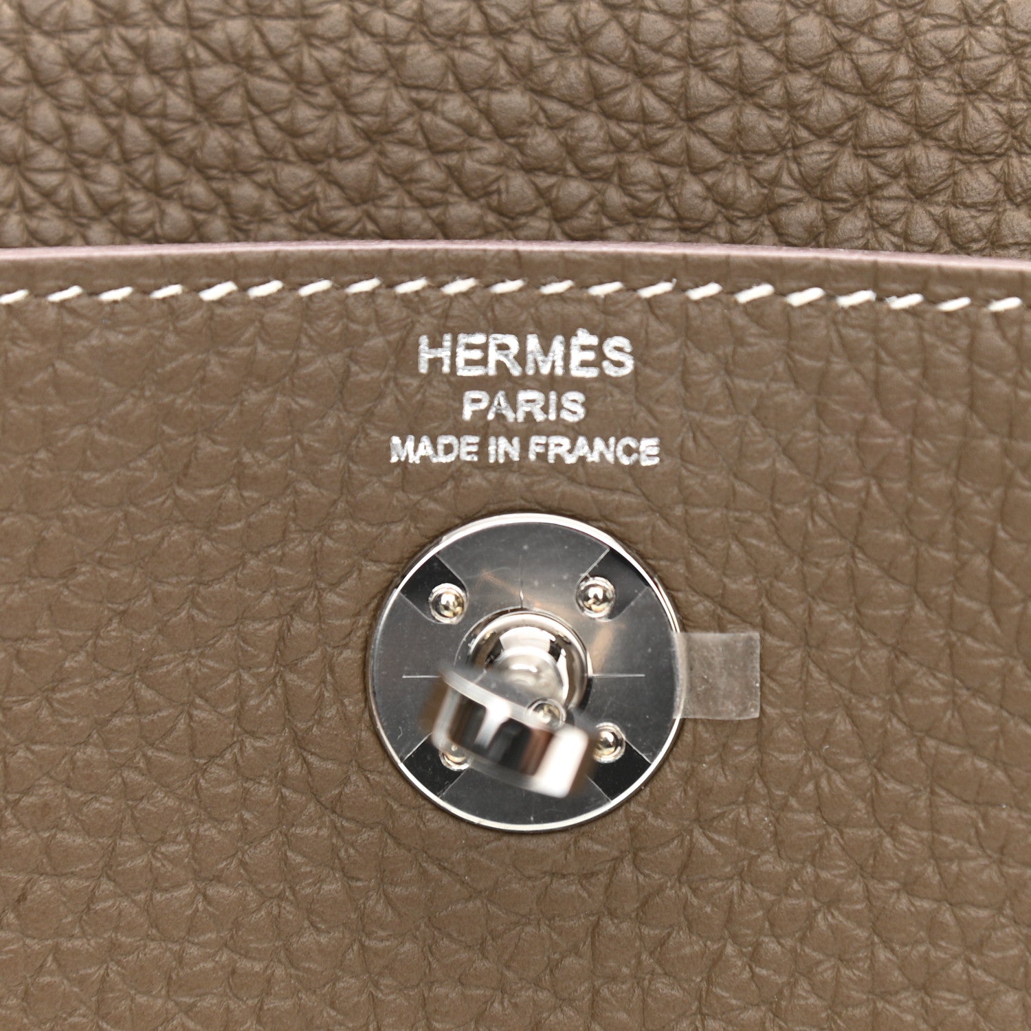 Hermes Taurillon Clemence Mini Lindy 20 Etoupe 6 of 9