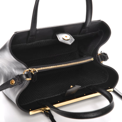 Fendi Vitello Elite Petite 2Jours Tote Black 6 of 9
