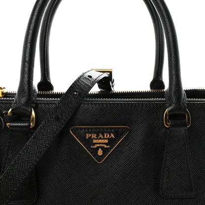 Prada Saffiano Lux Small Galleria Double Zip Tote Black 7 of 10