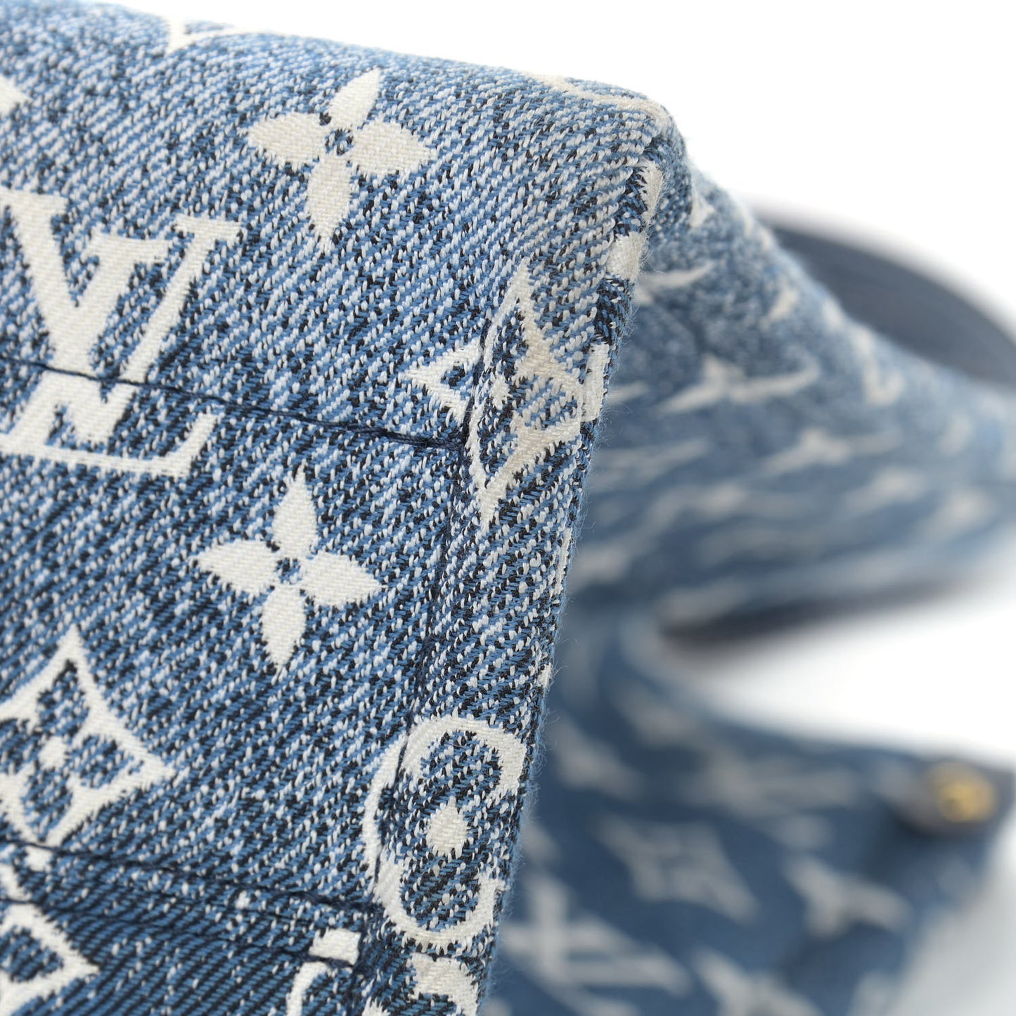 Monogram Jacquard Denim Onthego MM Bleu