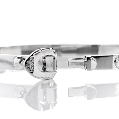 Louis Vuitton 18K White Gold Diamond Clous Bracelet 17 7 of 7