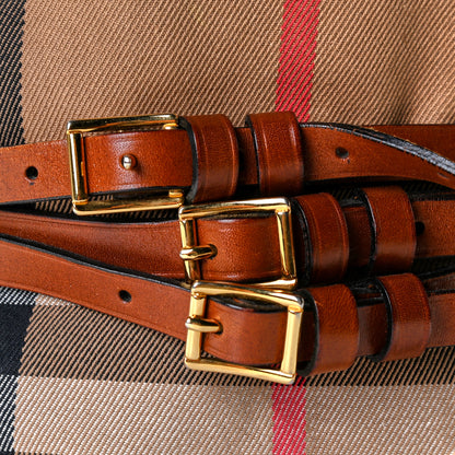Burberry House Check Bridle Calfskin Medium Gosford Hobo Dark Tan 9 of 15